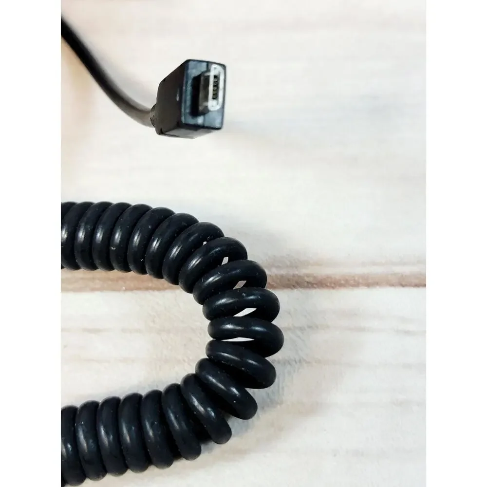 OEM Verizon Coiled Car Charger Vehicle DC Power Adapter Micro USB MICUSBVPC